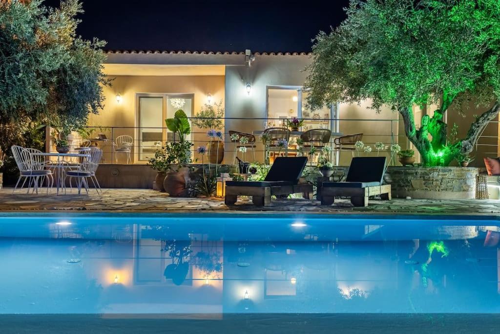 Skopelos Blue Heaven Pool Villa In Olive Grove Zewnętrze zdjęcie